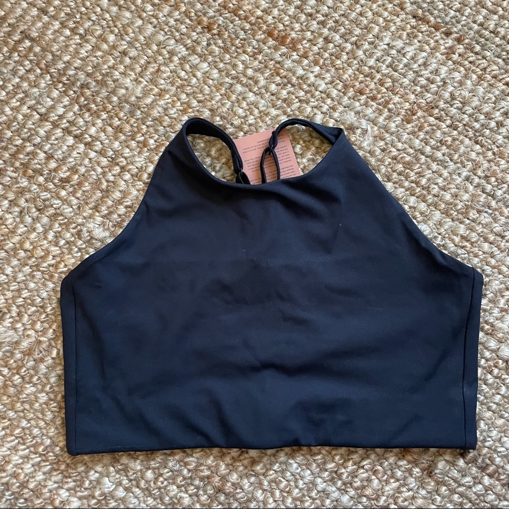 Girlfriend collective Topanga Halter sports bra Size L NWT